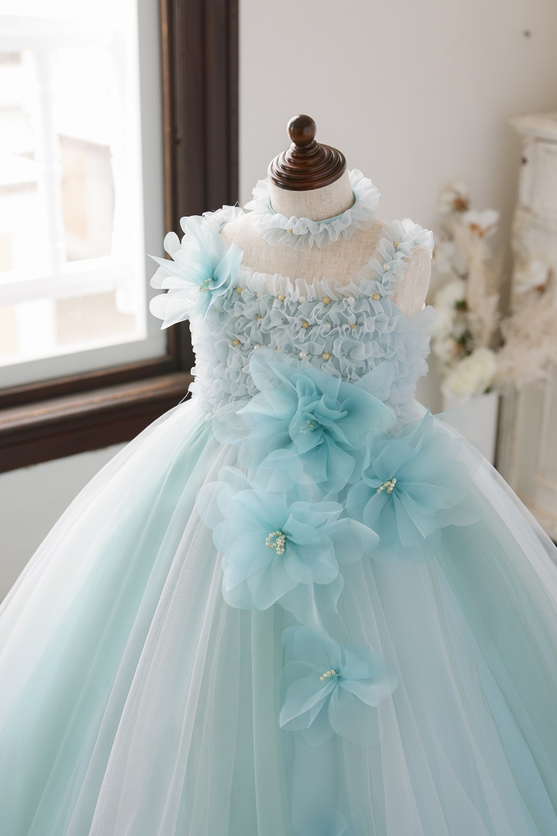 ロングドレスR-145 ブルー - 画像 (3)