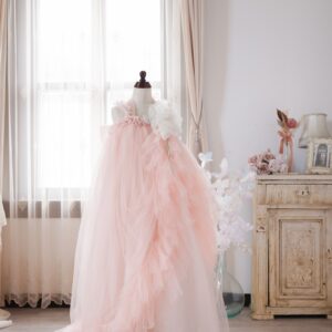 ロングドレスR-154 ピンク