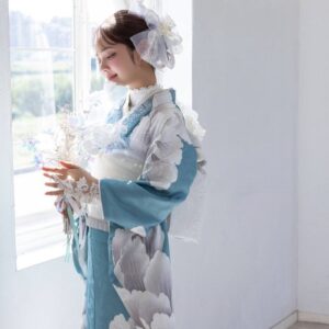 正絹振袖ラフィネモカ RF-92 -パール セレニティー-