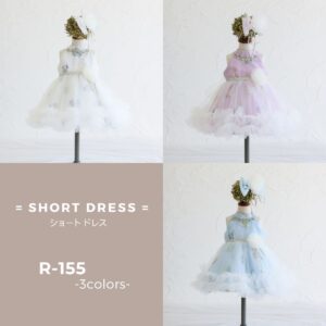 ショートドレスR-155 3色展開