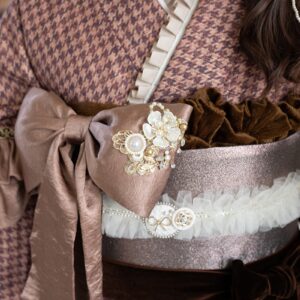 袋帯【正絹】振袖用　RFO-91　ブロンズ　無地全通