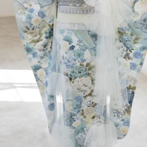 振袖こもの　RS-24　チュールオーバースカート ホワイト