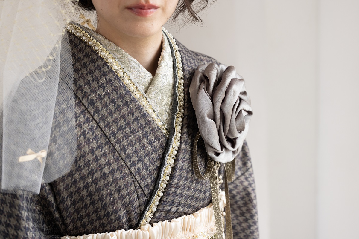 ラフィネモカ二尺袖/ドレス袴 ピエ・ド・プールRM-201/RH-106【カーキ/カーキ】 - 画像 (15)