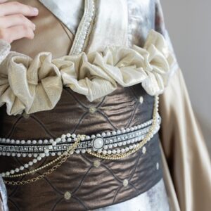 袋帯【正絹】振袖用　GFO-85　ふくれブラウン