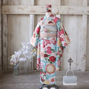 トラッド 7歳きもの RC800-B 　【水色ﾋﾟﾝｸ】