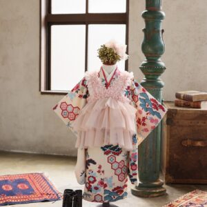 ロマンティックヴィンテージ3歳被布ｾｯﾄ RC852-A【ﾍﾞｰｼﾞｭ】