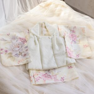 ラフィネココベイビーズ　ベビー被布　RC8700-B【ｸﾘｰﾑ×ｸﾘｰﾑ】