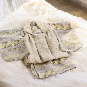 ラフィネココベイビーズ　ベビー被布　RC8700-G【ｸﾞﾚｰｲｴﾛｰ×ﾍﾞｰｼﾞｭ】