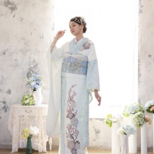 合繊振袖ラフィネモカ GF-88　ル モンテーニュ【白ﾐﾝﾄ】