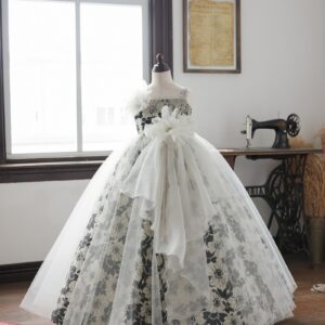 ロングドレスR-146 アイボリー